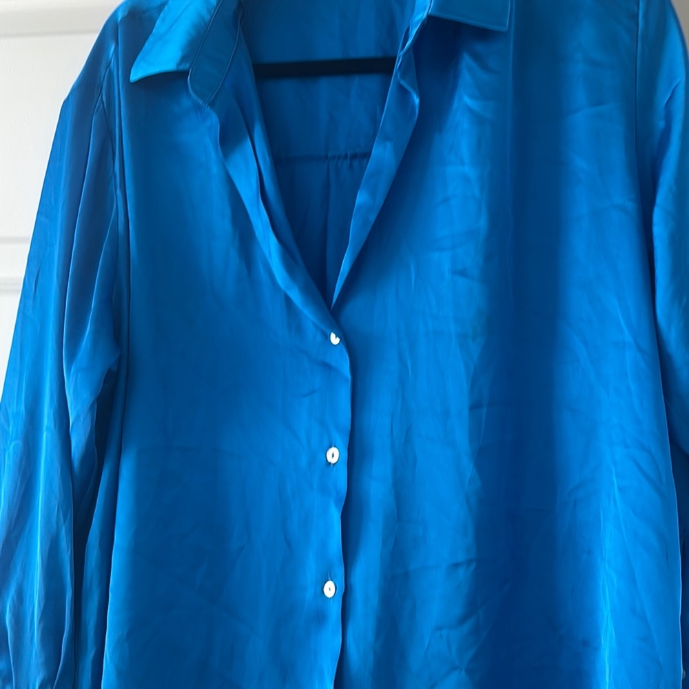 Zara Bright Blue Shirt